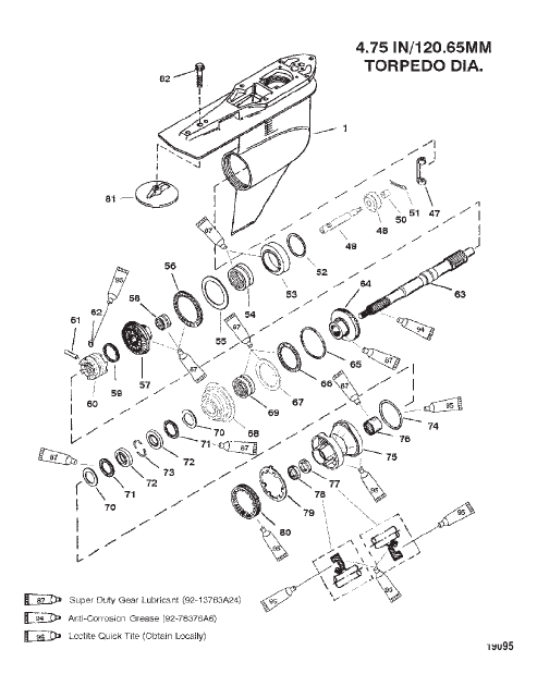 Gear Hsg (Propshaft) (C/R)(S/N-0G960499 & Below)