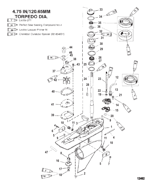 Gear Hsg (Driveshaft)(C/R)(S/N-0G960500 & Up)