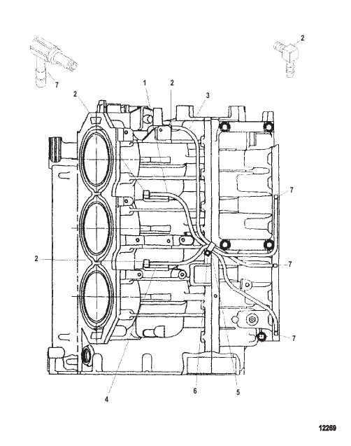 Starboard Center Main Oiling System