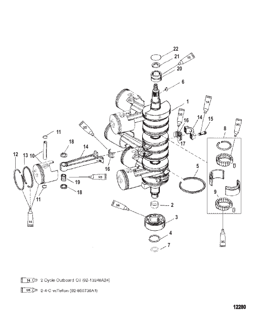 Crankshaft Pistons And Connecting Rods