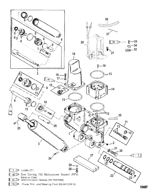 Power Trim Components Metal Motor Housing