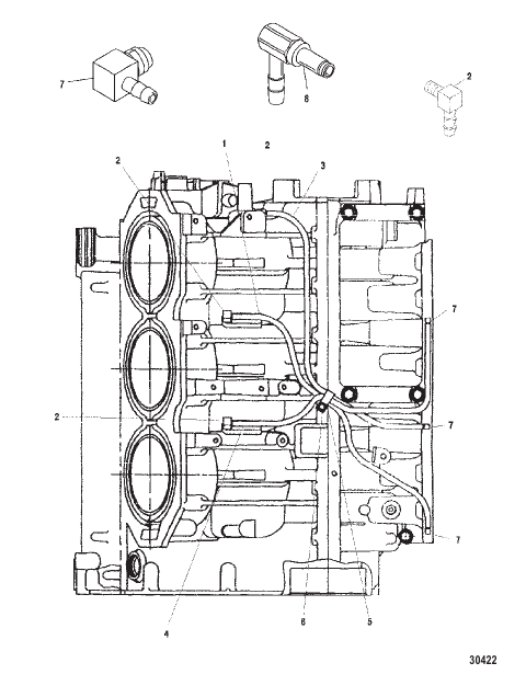 STARBOARD CENTER MAIN OILING SYSTEM