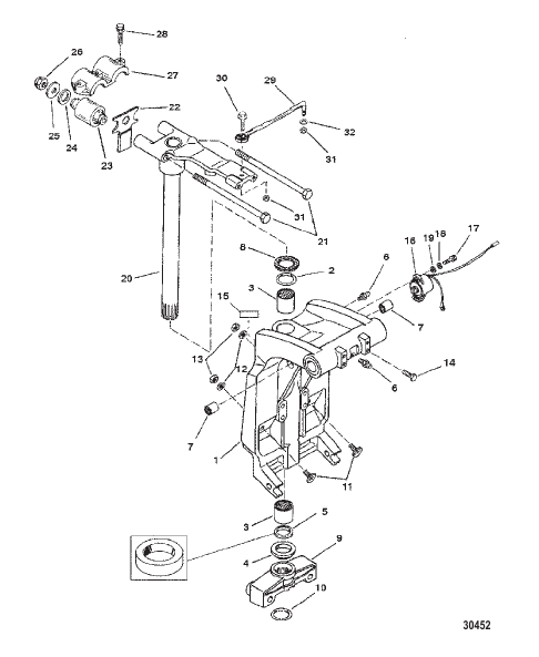 SWIVEL BRACKET AND STEERING ARM