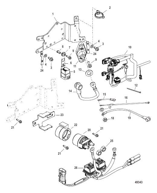 Electrical Plate Components SN# 1B884208 and up
