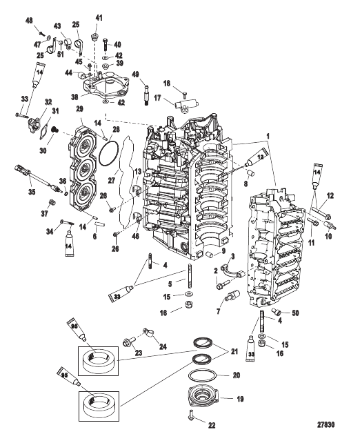 Cylinder Block and End Cap
