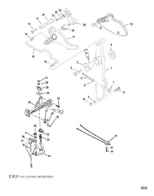 Throttle Lever and Shift Shaft