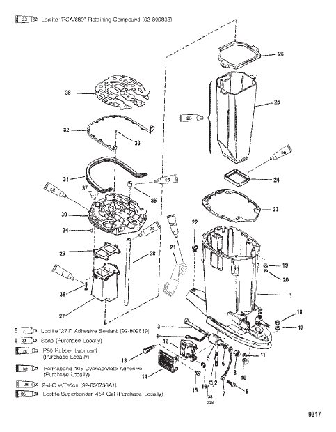 Driveshaft Housing and Exhaust Tube