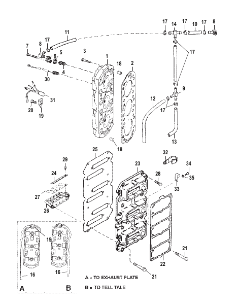 Reed Block and Cylinder Head