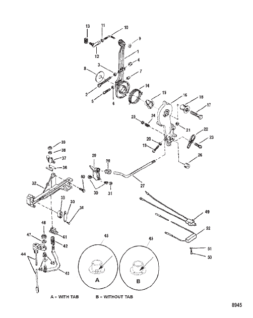 Throttle Lever and Shift Shaft