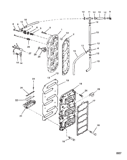 Reed Block and Cylinder Head