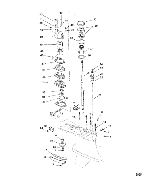 Gear Housing (Drive) Standard/Counter Rotation-SportMaster