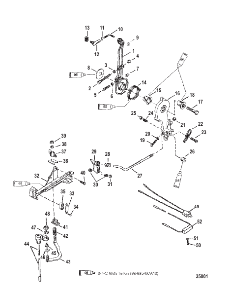 Throttle Lever and Shift Shaft
