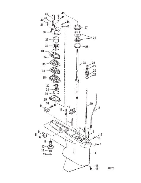 Gear Housing Driveshaft-TorqueMaster