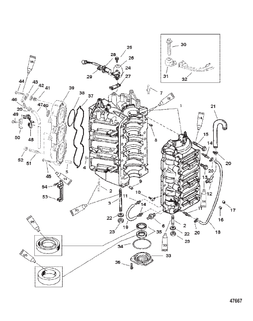 CYLINDER BLOCK AND END CAP