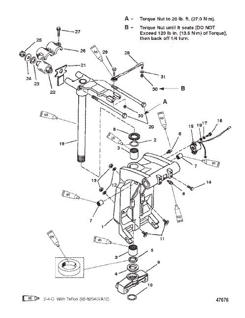SWIVEL BRACKET AND STEERING ARM