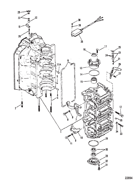 CYLINDER BLOCK AND END CAPS