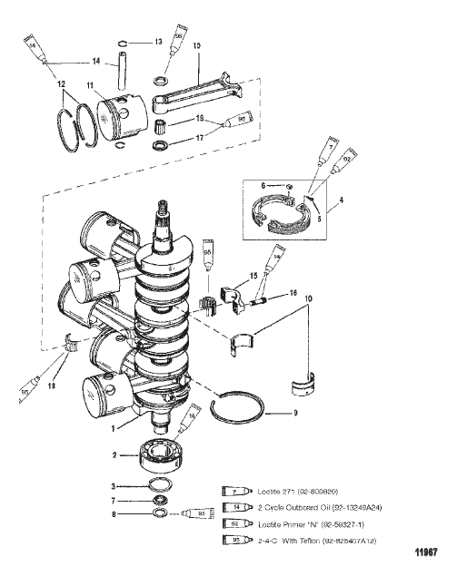 Crankshaft Pistons And Connecting Rods
