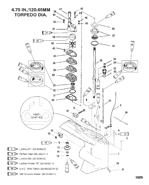Gear Housing (Driveshaft-Standard-S/N-0G438000 & Up)