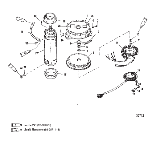 FLYWHEEL/STARTER MOTOR