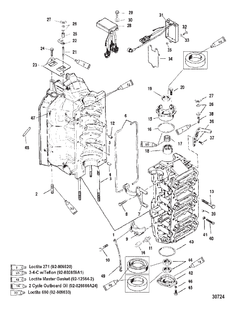 CYLINDER BLOCK AND END CAPS