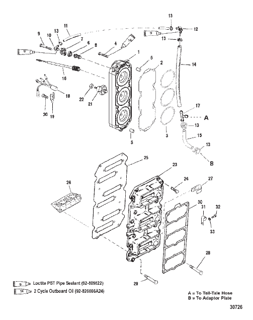 REED BLOCK AND CYLINDER HEAD