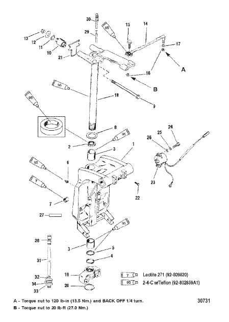 SWIVEL BRACKET AND STEERING ARM
