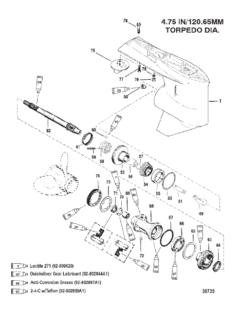 GEAR HOUSING (PROP SHAFT)(STANDARD ROTATION)