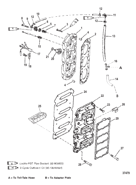 REED BLOCK AND CYLINDER HEAD