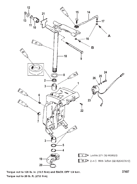 SWIVEL BRACKET AND STEERING ARM