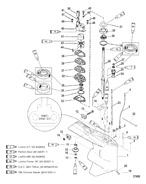 GEAR HSG (DRIVE)(CNTR ROTATION) (S/N-0G437999, BELOW)