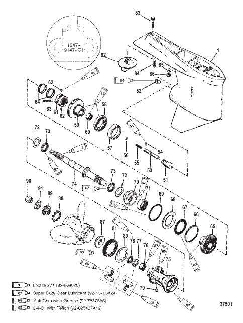 GEAR HSG (PROP)(CNTR ROTATION) (S/N-0G437999, BELOW)