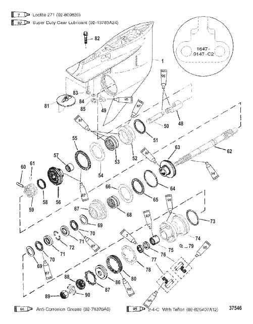 GEAR HSG (PROP SHAFT)(CNTR ROTATION) (S/N-0G438000, UP)