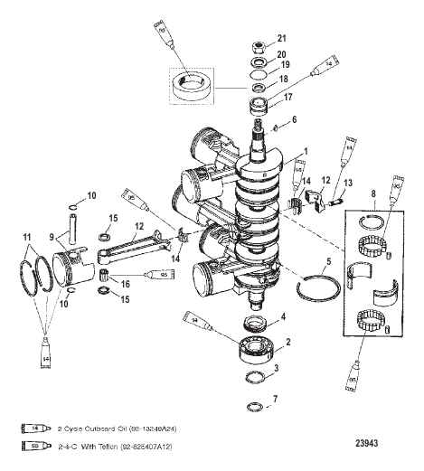 CRANKSHAFT PISTONS - AND CONNECTING RODS