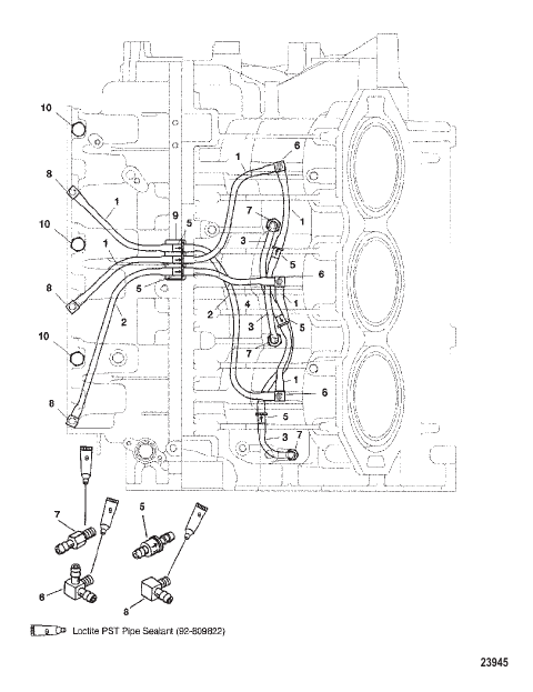 BLEED SYSTEM (PORT) (S/N-0G437999 & BELOW)
