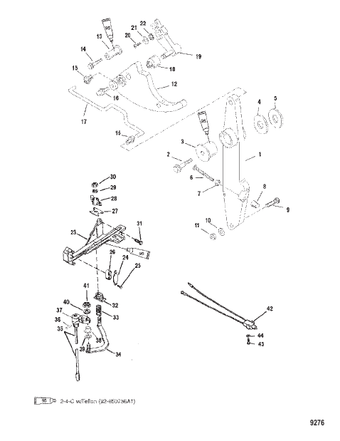Throttle Lever and Shift Shaft