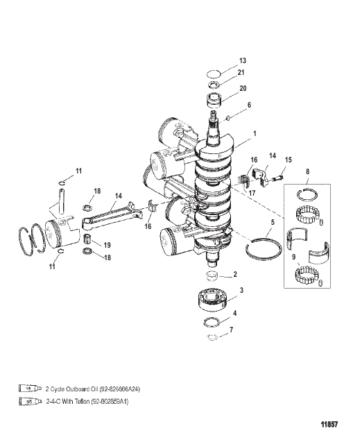 Crankshaft Pistons And Connecting Rods