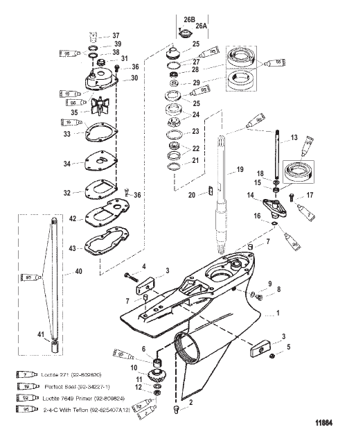 Gear Housing Driveshaft-Standard Rotation-SportMaster