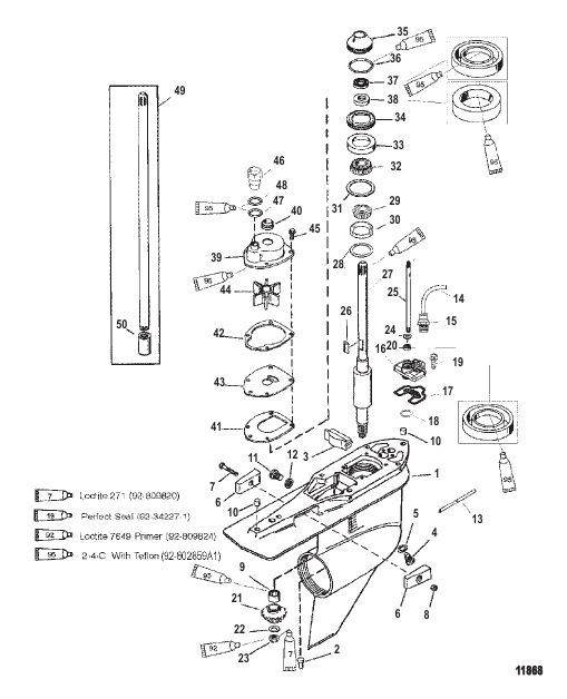 Gear Housing Driveshaft-Standard-FleetMaster