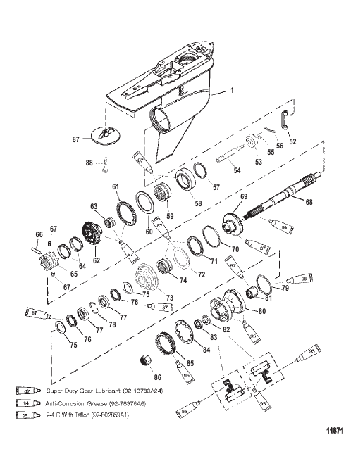 Gear Housing Propeller Shaft-Counter-FleetMaster
