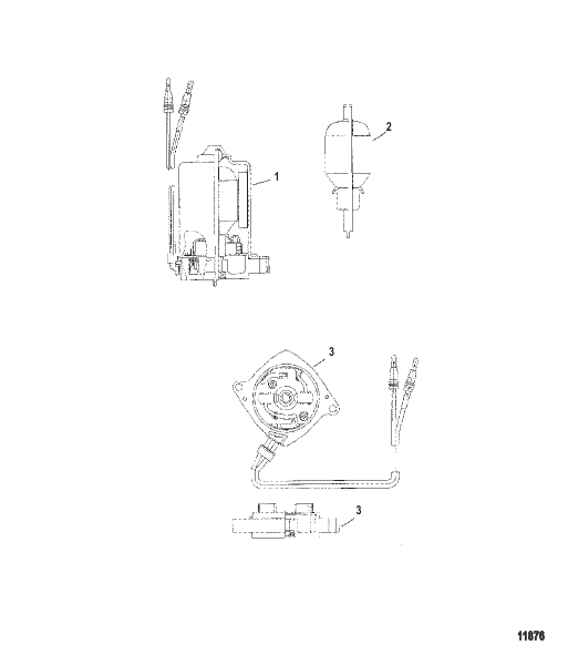 Power Trim Motor (Removable Pump Housing)
