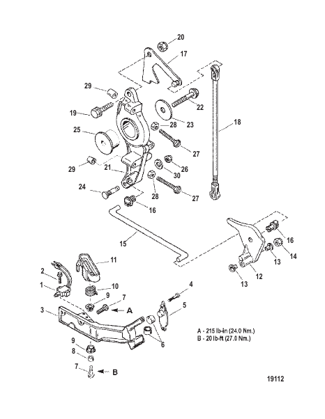 Anchor Bracket/Throttle Linkage