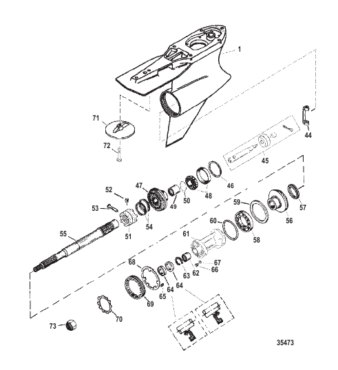 Gear Housing Propeller Shaft-Standard-SportMaster