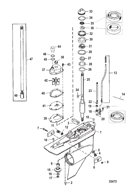 Gear Housing Driveshaft-Standard-FleetMaster