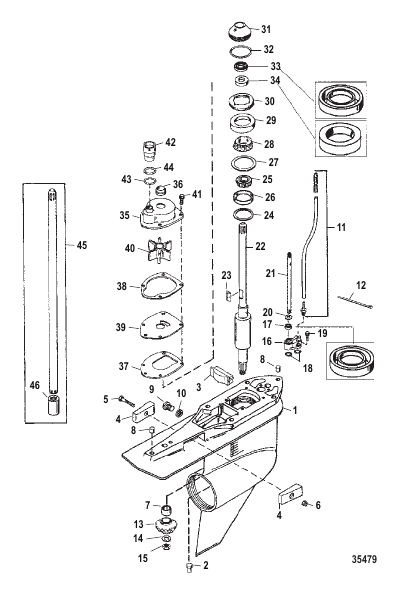 Gear Housing Driveshaft-Standard-TorqueMaster