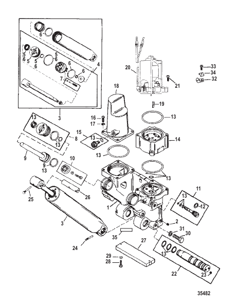Power Trim Components Metal Motor Housing