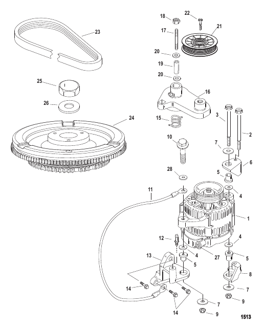 FLYWHEEL/ALTERNATOR