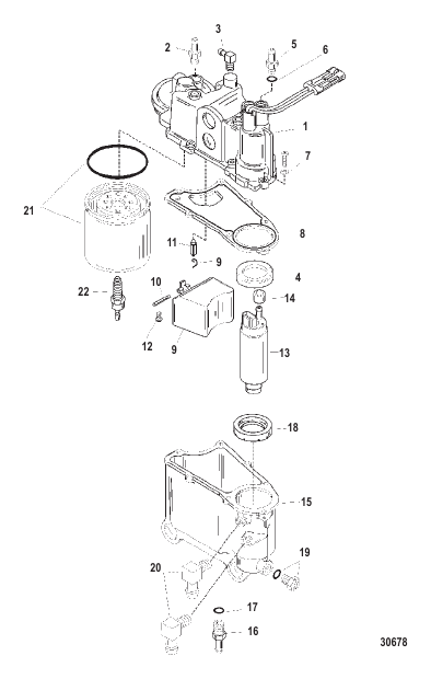 VAPOR SEPARATOR COMPONENTS