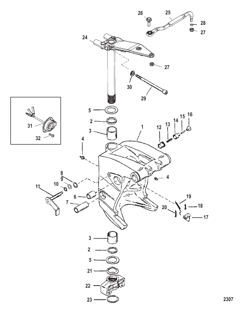 SWIVEL BRACKET (SHORT)