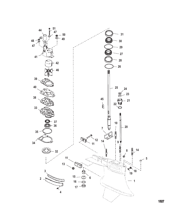 Gear Housing (Drive) Standard/Counter Rotatation-Sportmaster
