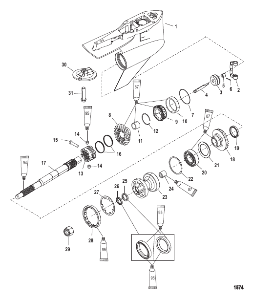 Gear Housing Propeller Shaft-Standard-FleetMaster